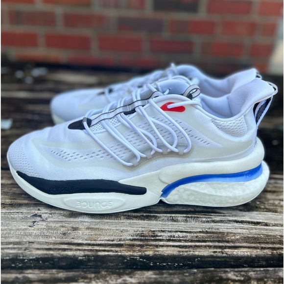 NWT Adidas Alphaboost VI Sz 12 Athletic Running Shoes Cloud White